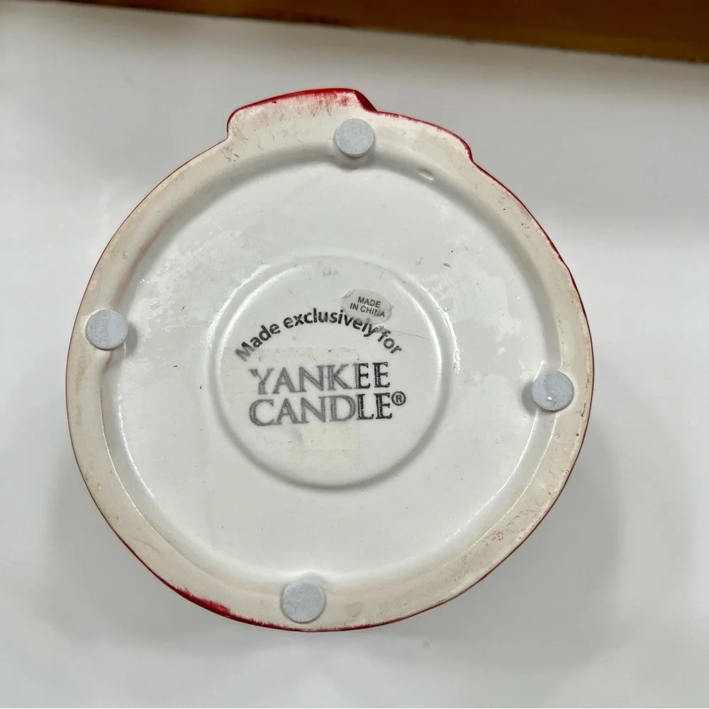 Vintage Yankee Candle Snowmen‎ Winter Wax Tart Tealight Warmer